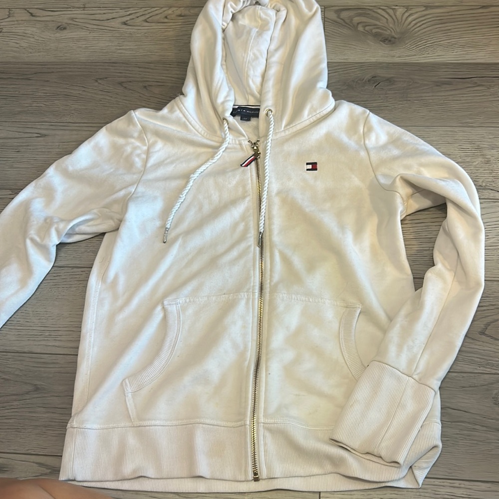 tommy hilfiger zip up sweater